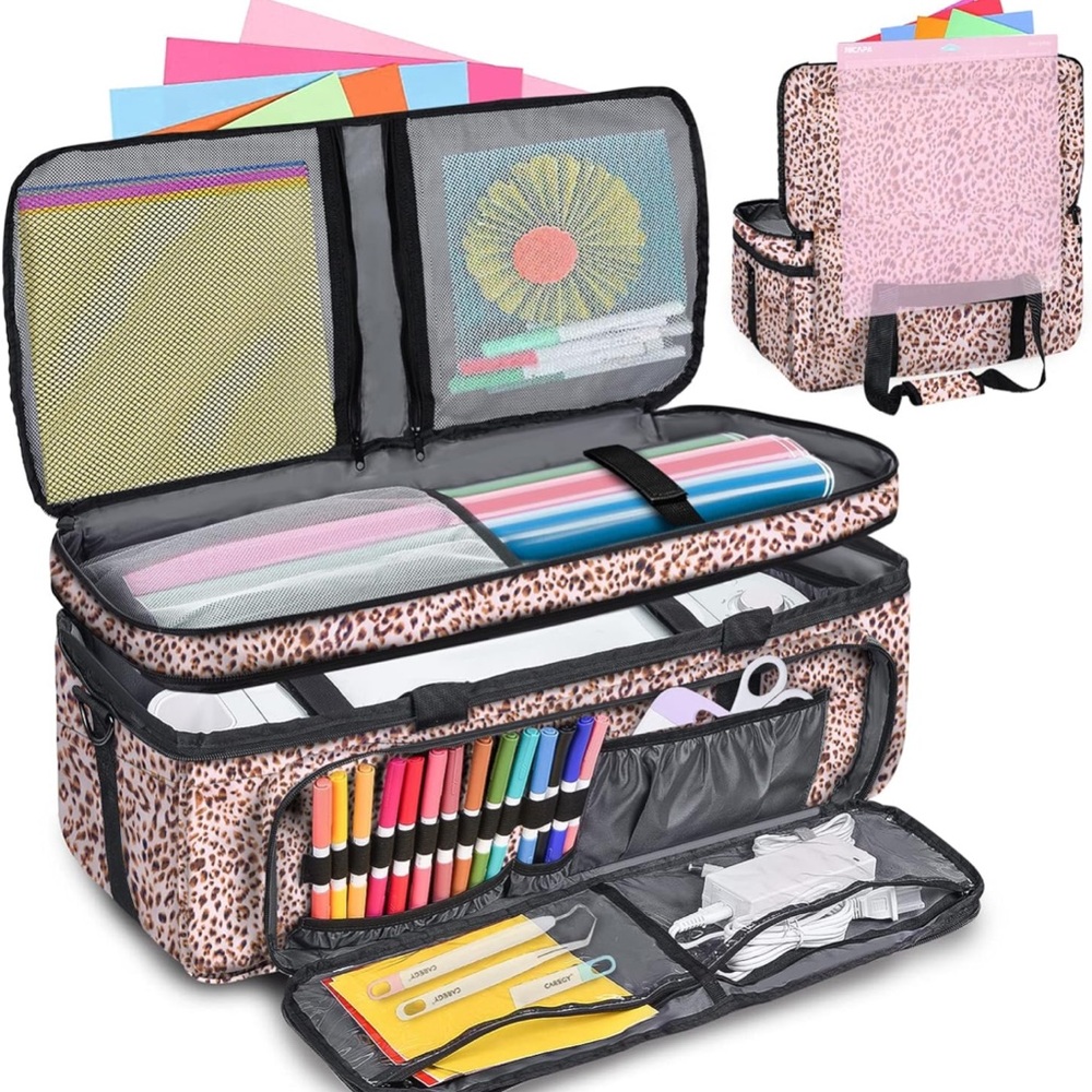 Leopard Print Home Office Organizer